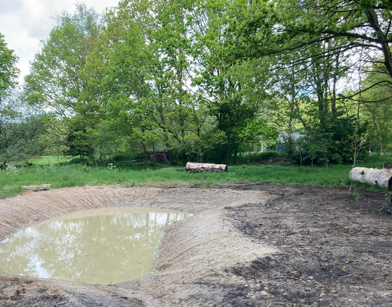 Eerste landschapselementen aangelegd